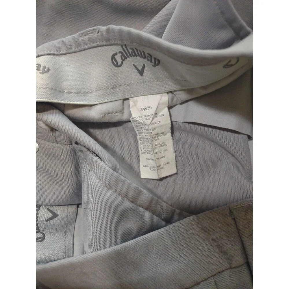 Callaway Golf Pants Mens 34x30 Gray Athletic Performance Stretch Waist